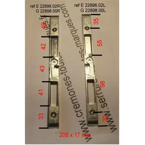 Gâche FERCO Gu - réf E 22896.02 G 22898.00